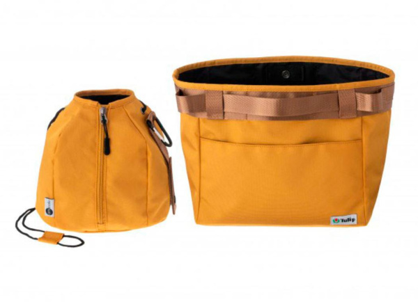 Сумка+мешочек для пряжи "amicolle", желтый,Tulip, AC-072e