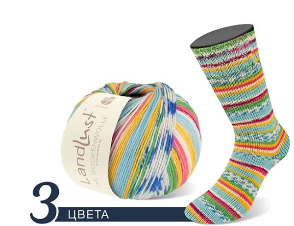 Набор пряжи 'MEILENWEIT LANDLUST DIE SOCKENWOLLE III  6-PLY 150' (2023 вар.1) (Набор пряжи 'MEILENWEIT LANDLUST DIE SOCKENWOLLE III  6-PLY 150' (2023 вар.1))