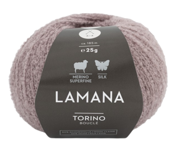 TORINO /Торино/ пряжа Lamana (80% шерсть мериноса сверхлегкая, 20% шелк), 10*25г/185м, Torino