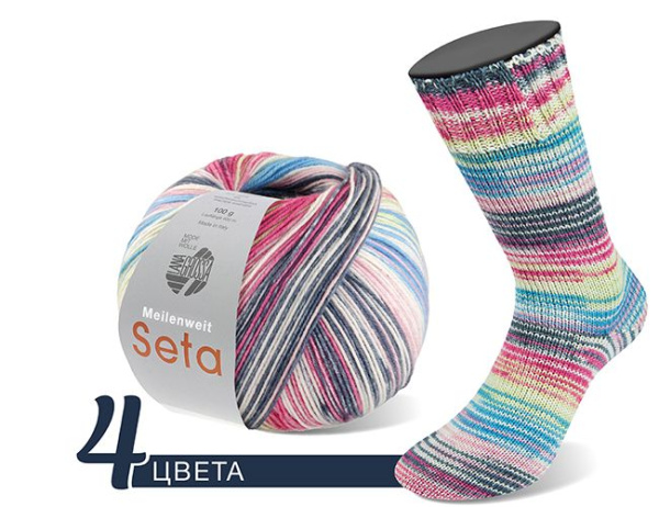 Набор пряжи 'MEILENWEIT 100 SETA ASIA' (2025  вар.2) (Набор пряжи 'MEILENWEIT 100 SETA ASIA' (2025  вар.2))