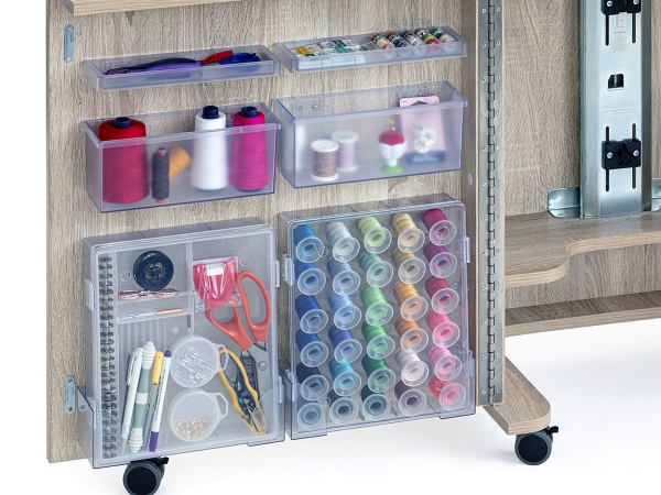 Стол раскладной для швейной машины COMPACT, серый дуб. Арт TLM.C-G001