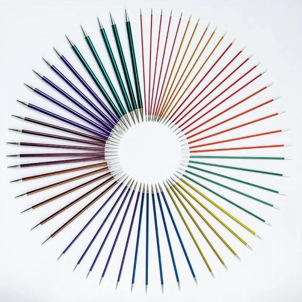 Knit Pro Спицы чулочные Zing алюминий, хризолитовый, 5шт