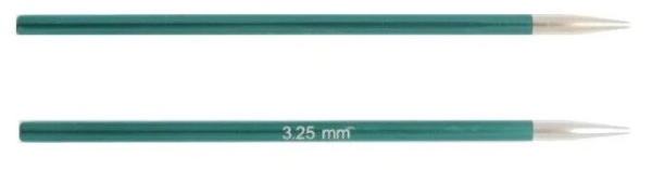 Спицы съемные "Zing" для длины тросика KnitPro, 475 (3.25мм/30-126см)