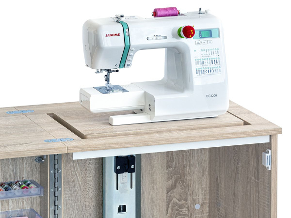 Стол раскладной для швейной машины COMPACT, серый дуб. Арт TLM.C-G001