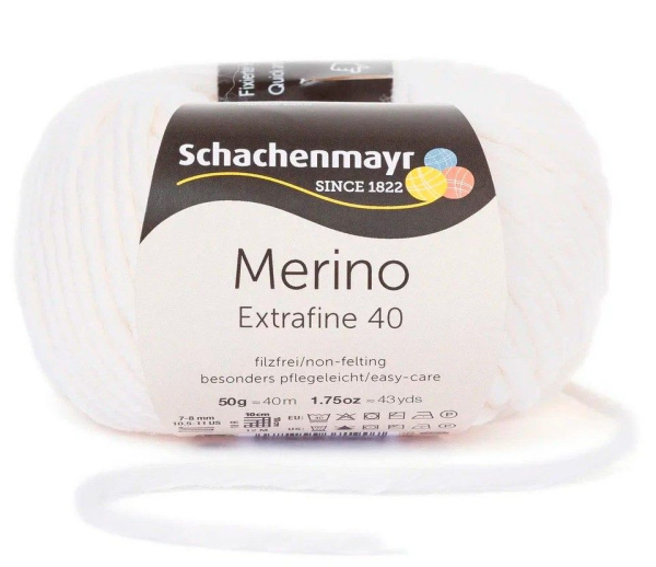 Merino Extrafine 40 /Мерино Экстрафайн 40/ пряжа Schachenmayr Merino, MEZ, 9807555