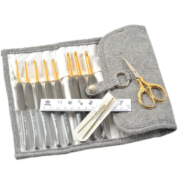 Набор крючков для вязания с ручкой "ETIMO", Tulip, TEG-002