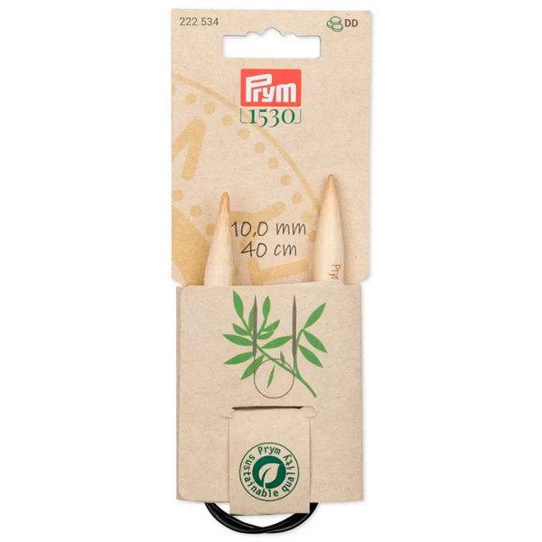 товар Серия "Prym 1530" - Спицы круговые укороченные бамбук, натуральный, Prym, 222 