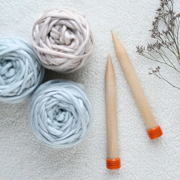 Спицы прямые "Jumbo Birch" KnitPro, 352