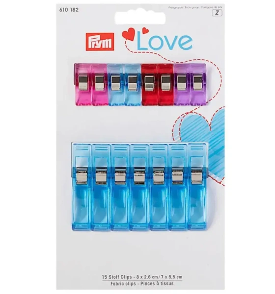 товар Серия "Prym Love" - Прищепки для работы с тканями, длина 2,6см и 5,5см, Prym, 610182 