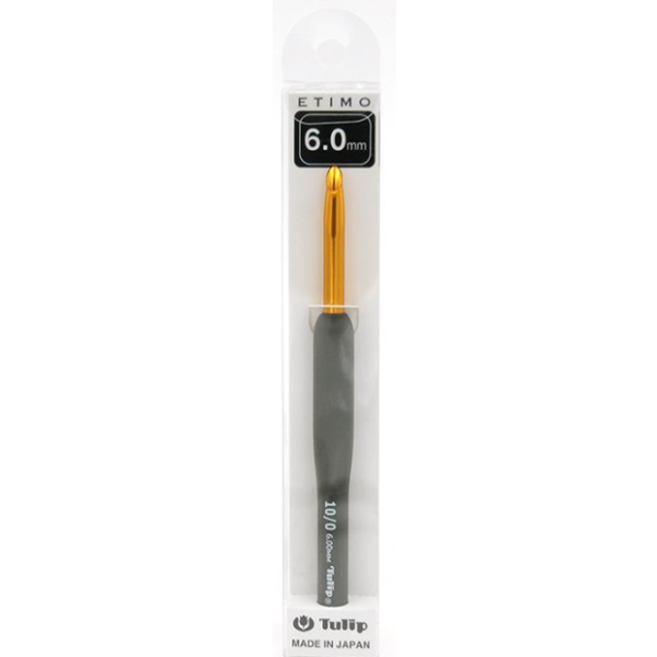 Крючок для вязания с ручкой "ETIMO" 6 мм, Tulip, T15-100e