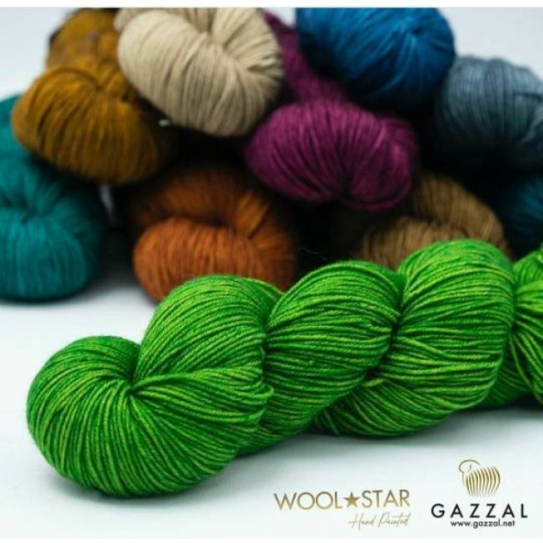 Wool Star пряжа Gazzal (100% тонкая шерсть мериноса супервош)