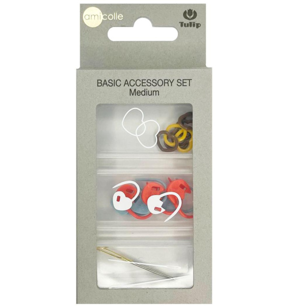 Базовый набор аксессуаров для вязания "amicolle" - Medium /Средний/, Tulip, AC-075e