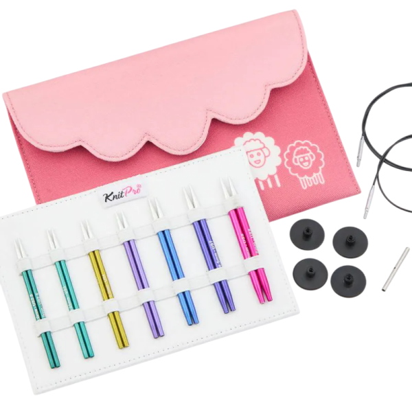 Набор "Midi" спиц съемных укороченных "Zing", длина 7 размеров, KnitPro, 474