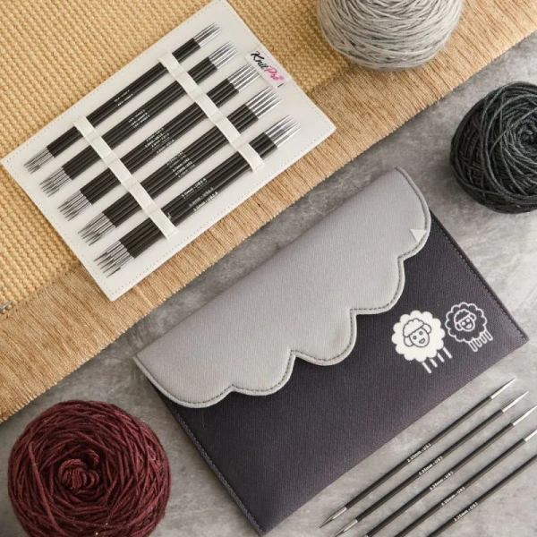 Набор "Deluxe" спиц чулочных длиной "Karbonz", 9 размеров, KnitPro, 416