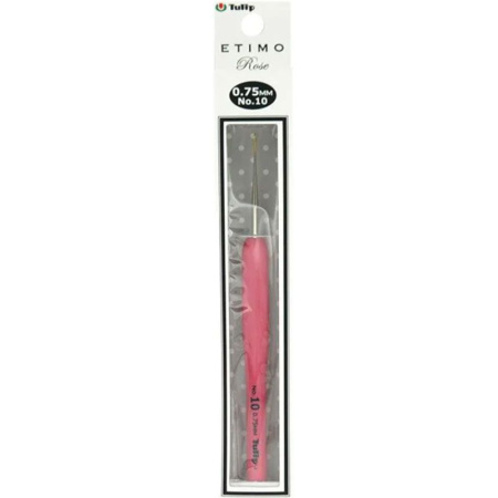 Крючок для вязания с ручкой "ETIMO Rose" 0.75 мм, Tulip, TEL-10e