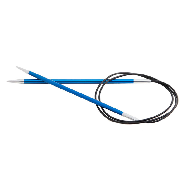 Спицы круговые "Zing" сапфировый (синий), KnitPro, 472 (4мм/150см) Спицы круговые "Zing" сапфировый (синий), KnitPro, 472 (4мм/150см)