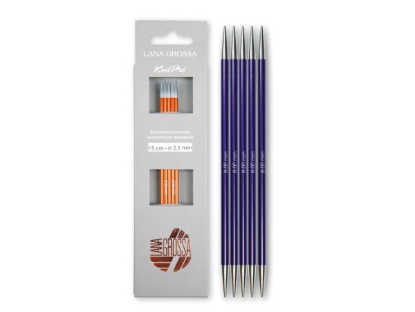 Чулочные спицы, алюминий (Rainbow), 20 см (3.0)
