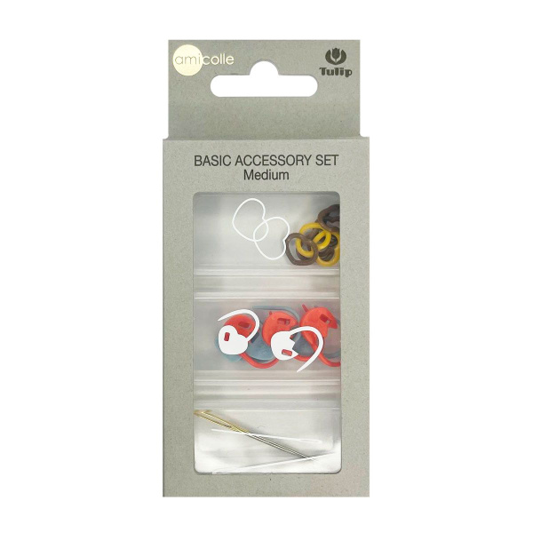 Базовый набор аксессуаров для вязания "amicolle" - Medium /Средний/, Tulip, AC-075e (Базовый набор аксессуаров для вязания "amicolle" - Medium /Средний/, Tulip, AC-075e)