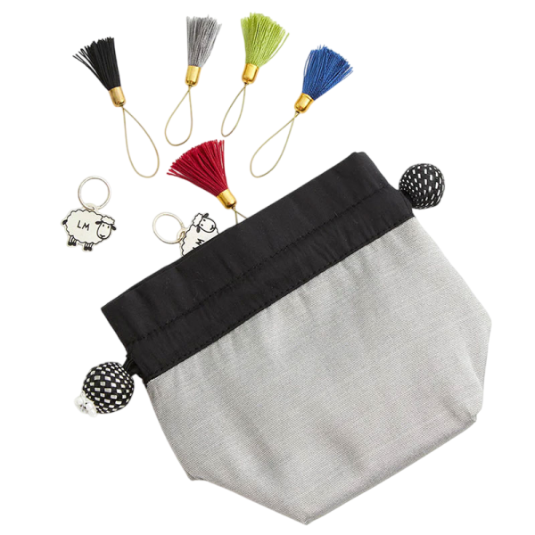 Мешочек для маркеров Lantern Moon "Cloud", ткань, серый, KnitPro, 350672