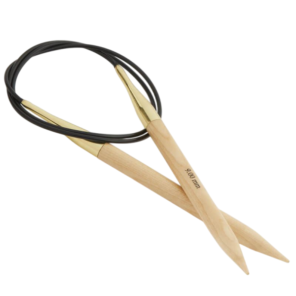 Спицы круговые "Basix Beech" 10мм/80см, KnitPro, 35337