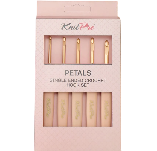 Набор крючков для вязания с эргономичной ручкой "Petals" /Лепестки/, 5 размеров, KnitPro, 30990