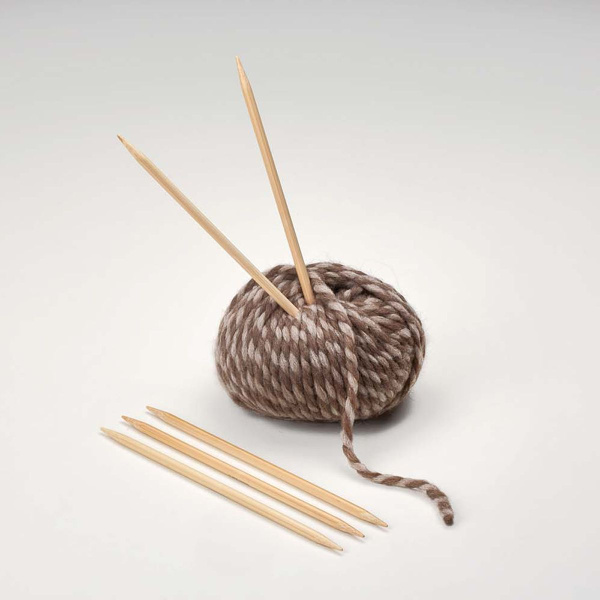 Спицы чулочные, бамбук, addiNature BAMBOO, длина 20 см, ADDI, 501-7