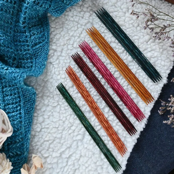 Спицы чулочные "Dreamz" ламинированная береза, серый оникс, KnitPro, 200 Спицы чулочные "Dreamz" ламинированная береза, серый оникс, KnitPro, 200