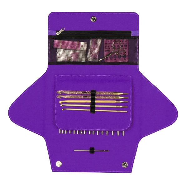 Набор круговых латунных спиц со сменными лесками addiClick by Woolly Hugs. Арт 680-2/000