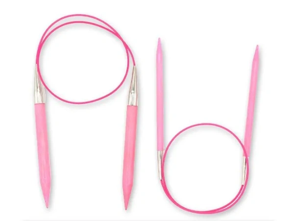 Спицы круговые, леска 80 см (Blush, № 3.00)