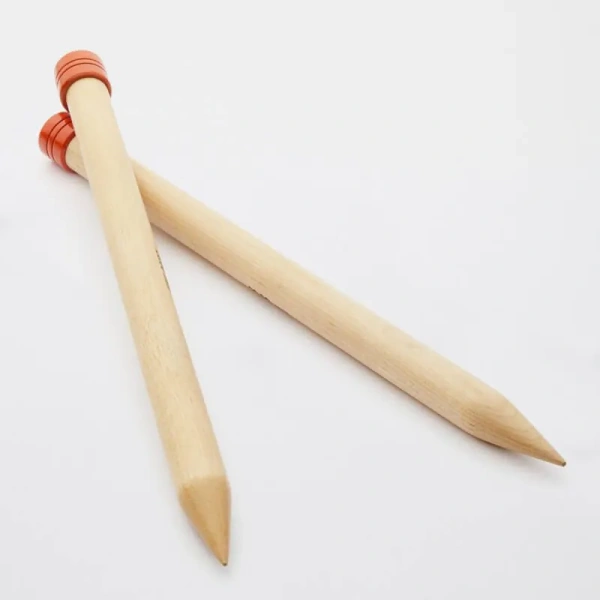 Спицы прямые "Jumbo Birch" KnitPro, 352