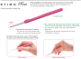 Крючок для вязания с ручкой "ETIMO Rose" 0.75 мм, Tulip, TEL-10e