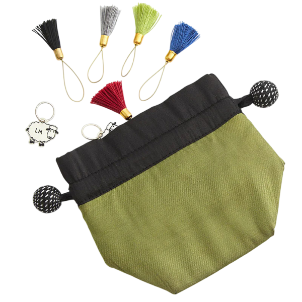 Мешочек для маркеров Lantern Moon "Sage", ткань, зеленый, KnitPro, 350674