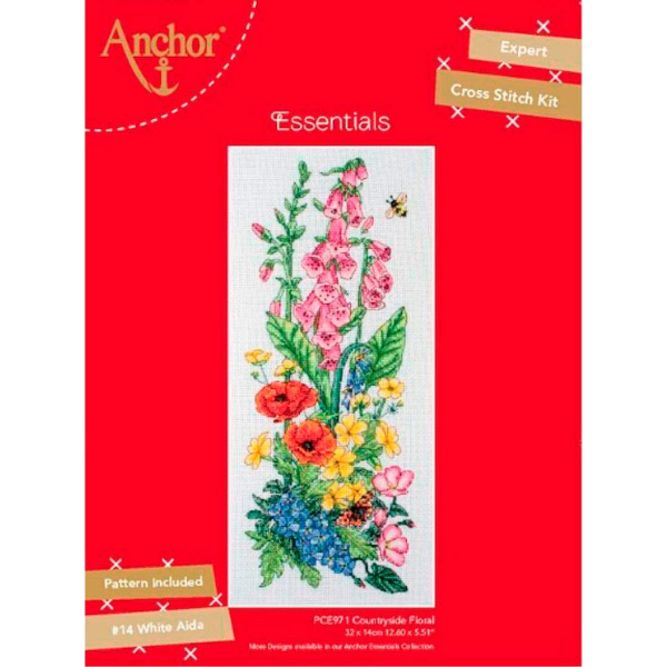 товар Набор для вышивания Anchor "Garden Floral" 32*14см, MEZ Венгрия, PCE971 Венгрия 