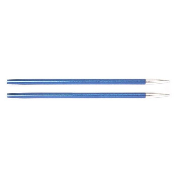 Knit Pro Спицы съемные Zing алюминий, сапфир (т.синий) 2шт (4мм/28-126см)