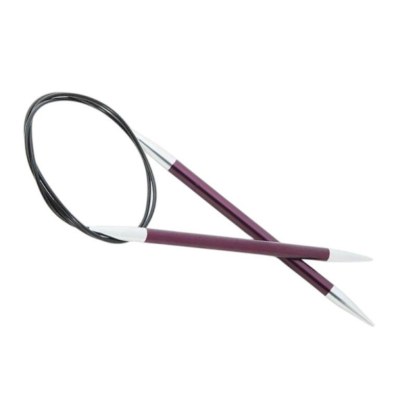 Спицы круговые укороченные "Zing" 6мм/40см, KnitPro, 47073