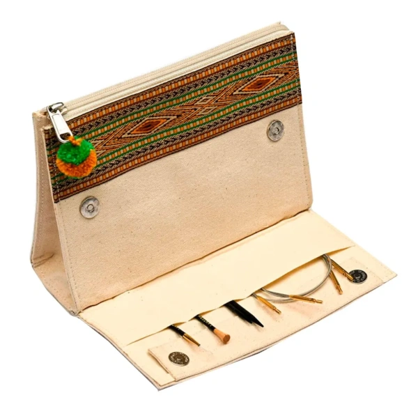 Органайзер для рукоделия Lantern Moon 20*15см, ткань, цвет слоновой кости, KnitPro, 350732