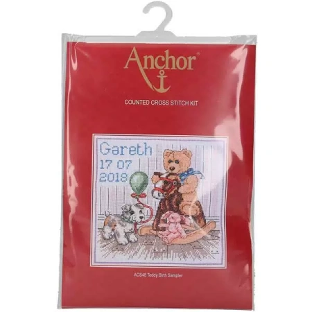 товар Набор для вышивания Anchor "Teddy Birth Sampler" 18*18см, MEZ, ACS48 Венгрия 