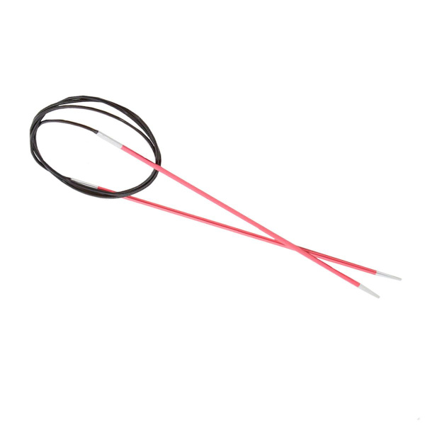 Knit Pro Спицы круговые Zing алюминий, коралловый