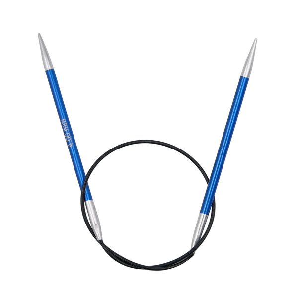 Спицы круговые укороченные "Zing" сапфировый (синий), KnitPro, 470 Спицы круговые укороченные "Zing" сапфировый (синий), KnitPro, 470