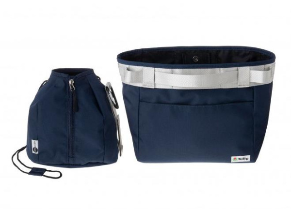 Сумка+мешочек для пряжи "amicolle", темно-синий,Tulip, AC-070e