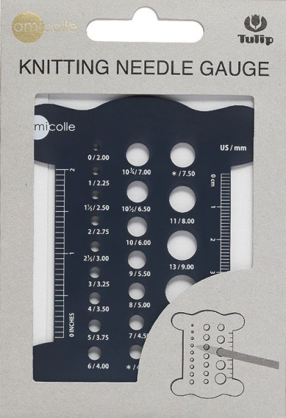 Линейка для определения размера спиц "amicolle", Tulip, AC-053e (Линейка для определения размера спиц "amicolle", Tulip, AC-053e)