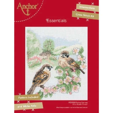 товар Набор для вышивания Anchor "Spring Sparrow" 19,5*16,5см, MEZ Венгрия, PCE0500 Венгрия 
