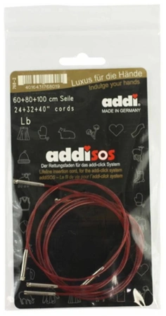 Набор лесок, длина 60, 80 и 100 см для системы addiClick SOS. Арт 768-7/000