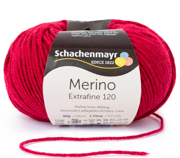 Merino Extrafine 120 /Мерино Экстрафайн 120/ пряжа Schachenmayr, MEZ, 9807552