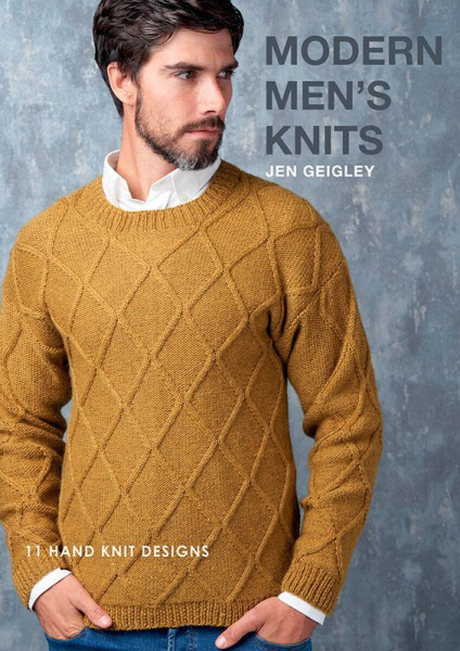 Книга Rowan "Modern Mens Knits", дизайнер Jen Geigley, 11 моделей, 9781916244542