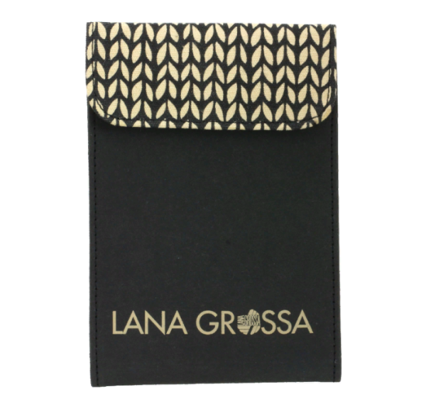 Набор крючков Lana Grossa, малый (дерево Signal, ткань), цвет Чёрный