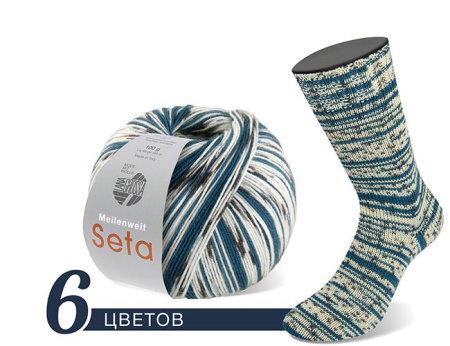 Набор пряжи 'MEILENWEIT 100 SETA CINA' (2024 вар.1) (Набор пряжи 'MEILENWEIT 100 SETA CINA' (2024 вар.1))