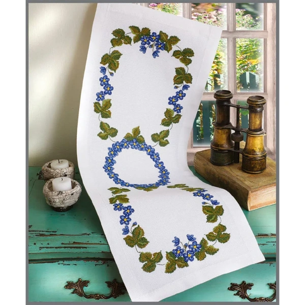 товар Набор для вышивания Anchor: салфетка-дорожка "Hepatica In A Ring", MEZ, 9240000-02111 