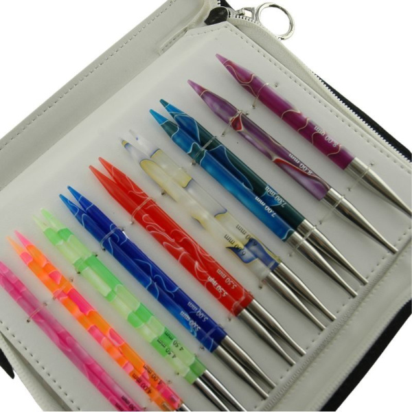 товар Набор "Deluxe Set Normal IC" съемных спиц "Marblz", длина 8 размеров, KnitPro, 715 Индия 