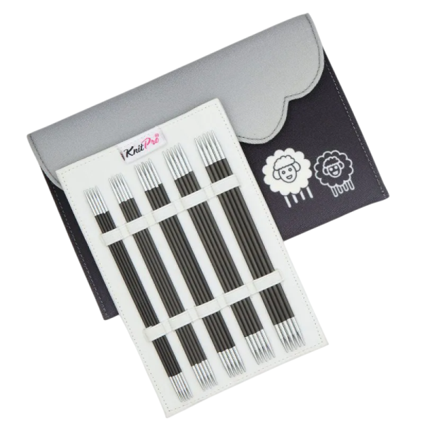 Набор "Deluxe" спиц чулочных длиной "Karbonz", 9 размеров, KnitPro, 416